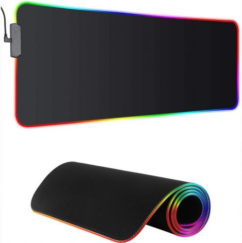  MOUSE PAD RGB MARE DE JOC, MATĂ ILUMINAT CU LED-uri