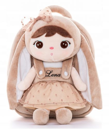  Rucsac Metoo Beige Rabbit cu fundita