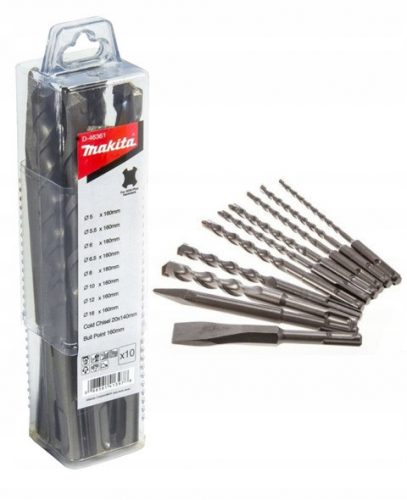  Set burghiu si dalta Makita D-46361