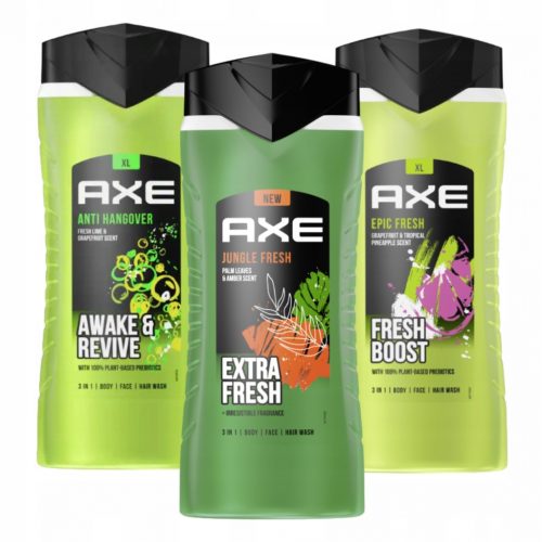 AX JUNGLE FRESH + HANGOVER + GEL DE DUȘ EPIC FRESH 3x 400ml