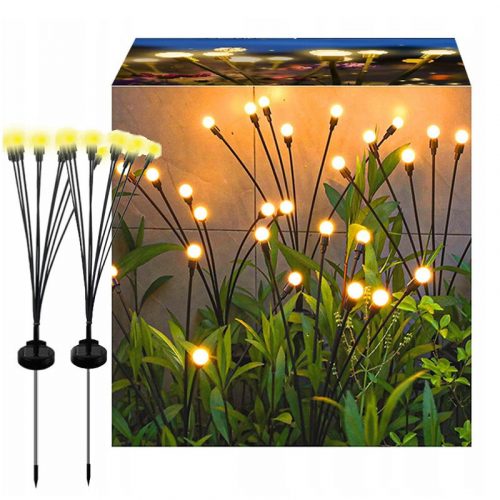  2buc Lampa solara Swing balls 10 LED gradina