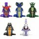  BLOCURI SET 5 FIGURINETE ȘARPE ȘARPE PYTHOR SKALES ACIDICUS NINJA