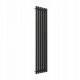  Radiator decorativ vertical Duraterm ROUND 180x36 cm negru, distanta 5 cm