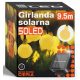  Ghirlandă solară Smartled 950 cm, neagră