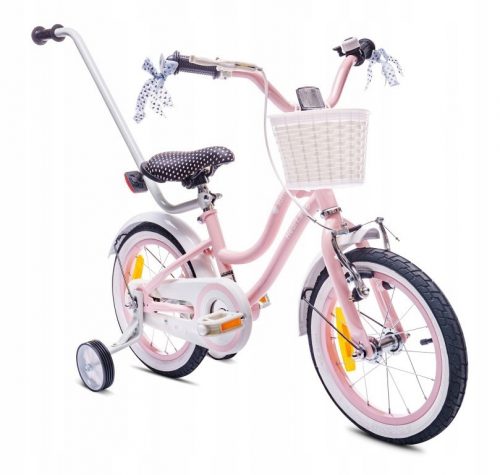  Bicicletă Sun Baby Heart 14" albă, roz