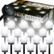  Lampa solara incorporata INTMIX, alba, 34 cm, 16 buc.