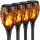  Lampa solara ARSA GO, neagra, 50 cm, 4 buc.