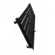  Radiator decorativ cu umerase BELLO HOOK 140x45 NEGRU MAT