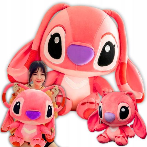  Mascot Stitch Pink Large XXL 50cm Jucărie Drăguță De Plus Pentru Copii