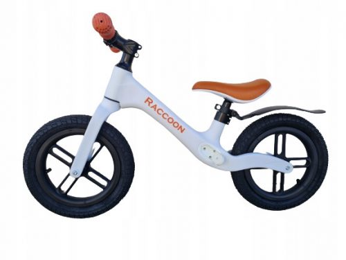  Bicicleta de echilibru QuoShop Raccoon 12" - Alb