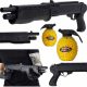  PUCCA PUNCA PENTRU MINGI IMITATIE SPA ARMA 58cm SWAT + 800 MINGI