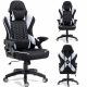  Scaun gaming KRAKEN Feyton, material alb-negru