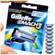  rezerve Gillette Mach 3 lame pentru aparatul de ras Mach3 8 piese eficiente