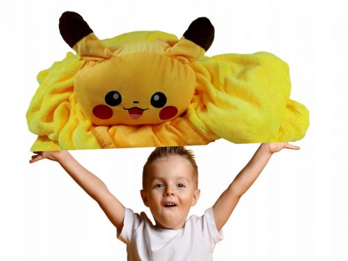  Set Pokemon Pikachu 2 în 1 mascota mare frumos pătură pernă Pikachu Plush