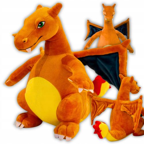  Mascota de plus Pokemon Charizard 30cm Dragon portocaliu