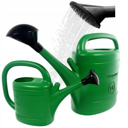  Prosperplast udato 14 l, plastic, nuante de verde + Prosperplast udato, 3 l, plastic, nuante de verde