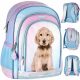  Rucsac școlar cu mai multe compartimente DOG CUTIES Starpak Nuanțe de albastru, Nuanțe de roz, Multicolor 23 l