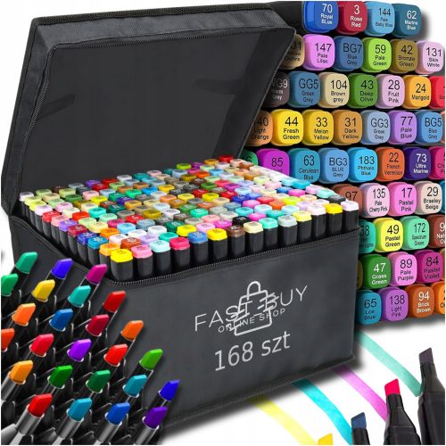  TOUCH MARKER ALCOOL SET 168 BUCĂȚI + SAC