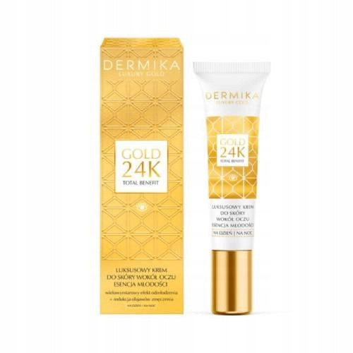  Crema Dermka Gold 24K pentru pielea din jurul ochilor 15ml