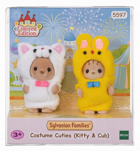  Sylvanian Families 5597 Un duo de copii în costume de pisică