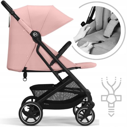  Carucior elegant Cybex Beezy 2.0 de pana la 22 kg Candy Pink