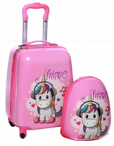  VALIZE UNICORN SET COPII RUCS 4 ROTI