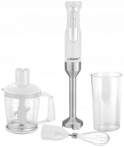  Blender de mână Maestro MR-568 1000 W, recipient 0,6 l, alb