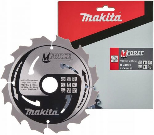  Makita B-31974 disc de tăiere lemn 190x30mm 12z