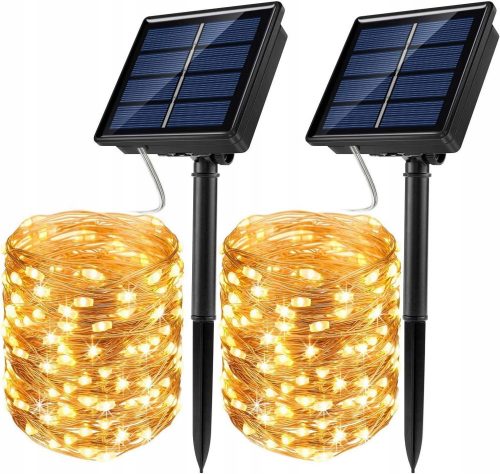  SuperLED șir de lumină solară 2000 cm IP44 alb cald