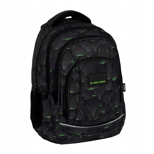 Rucsac de școală cu mai multe compartimente Backup negru, Nuanțe de gri și argintiu, Nuanțe de verde, Multicolor 26 l