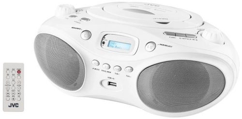  BOOMBOX JVC HEAD PLAYER FM RADIO CD USB BLUETOOTH DAB+ 4W RDS + TELECOMANDA