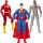  SUPERMAN FLASH CYBORG SET 3 FIGURINETE MOBILE DC COMICS MARI 30 CM