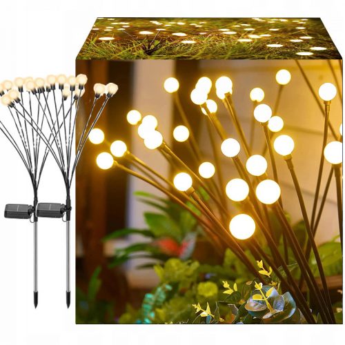  2BUC 10LED LAMPĂ SOLAR MINGE LEAGAN FIREFLY MINGE DE GRADINA