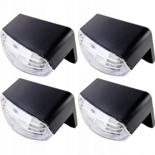  Lampa solara Cortina, neagra, 5,3 cm, 4 buc.