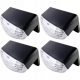  Lampa solara Cortina, neagra, 5,3 cm, 4 buc.