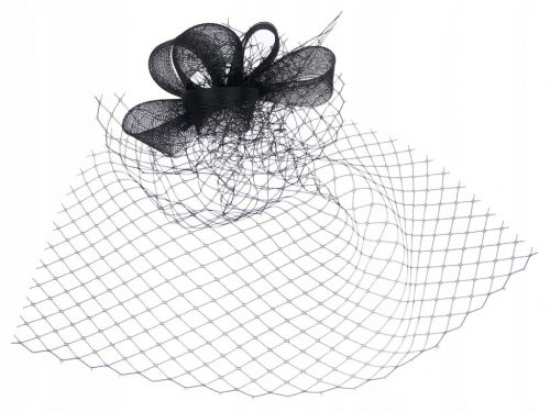  VOAL, fascinator, coafura - voal de seara negru