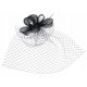  VOAL, fascinator, coafura - voal de seara negru