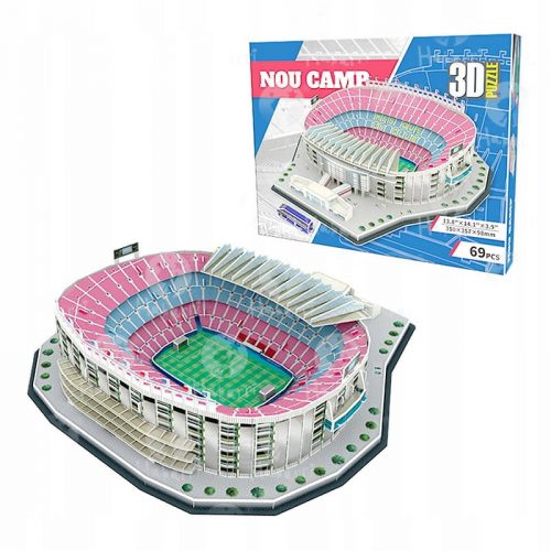  Stadion de fotbal - CAMP NOU - FC Barcelona - Puzzle 3D 69 piese