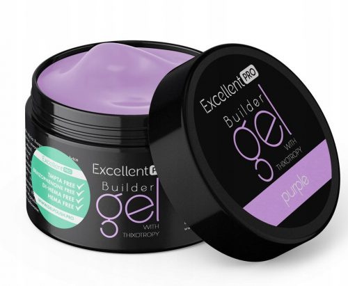  EXCELENT PRO BUILDER GEL BUILDING GEL CU THixotropie PURPLE 15 g