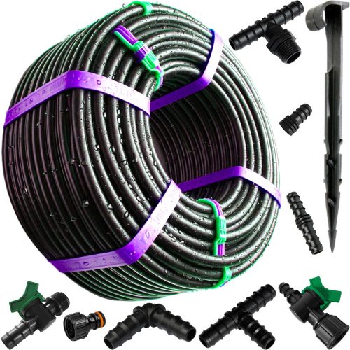  SET linie de picurare cu irigare compensatoare 100M SET1+20 46 accesorii