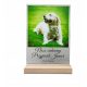  Statuetă cu fotografie - câine pisică iubit animal dow placa gravată 22x17