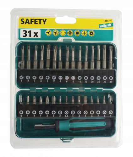  Set de biți Wolfcrfat Safety 1386000 31 buc.