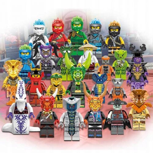  SET FIGURINES NINJAGO 24 BUC. BLOCURI ACCESORII