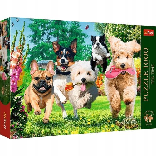  Trefl Premium Plus Puzzle-uri de calitate puzzle-uri premium 1000 de piese Tea Time: Trouble is coming! puzzle-uri cu animale puzzle-uri cu animale set puzzle puzzle puzzle pentru copii