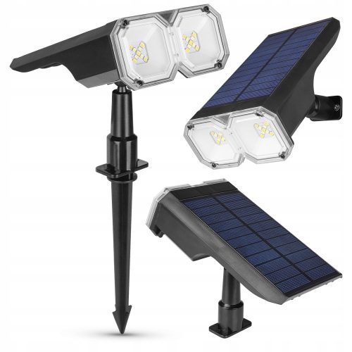  Lampa solara Masterled, neagra, 26 cm, 1 buc.