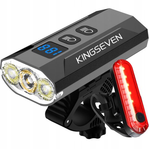  Iluminare biciclete KINGSEVEN M1-1200 + lumina spate baterie 1200 lm