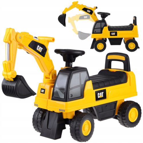  Excavator Jeździk CAT cu cupă mobilă, compartiment de depozitare, claxon ZA4898