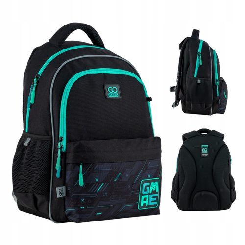  RUCSAC SCOALA PENTRU BIEIETI, NEGRU STYLISH GoPack