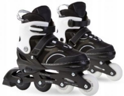  Patine cu rotile reglabile Spokey 38-41 Skate alb-negru