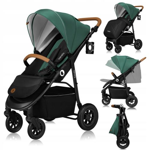  NATT Carucior Lionelo pana la 22 kg - Green Emerald